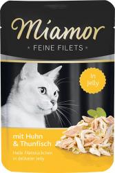 Miamor FEINE FILETS mit Huhn, Thunfisch für Katzen 24 x 100 g 