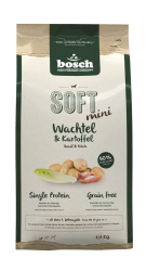 bosch SOFT mit Wachtel, Kartoffel für Hunde 1 kg 