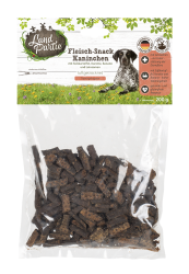 LandPartie Fleisch-Snack Kaninchen mit Süßkartoffel, Karotte und Banane für Hunde 200 g 