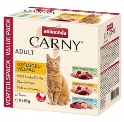 animonda CARNY mit Geflügel für Katzen 8 x 85 g 