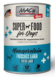 MAC's SUPERFOOD mit Lamm für Hunde 6 x 800 g 