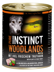 PURE INSTINCT Junior Woodlands mit Truthahn für Hunde 6 x 400 g 