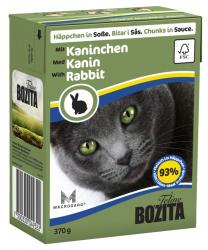 BOZITA Cat Häppchen in Soße 6x370g mit Kaninchen 