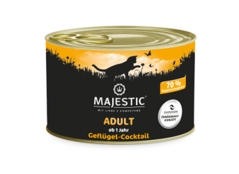MAJESTIC mit Geflügel-Cocktail für Katzen 6 x 200 g 