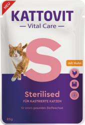 KATTOVIT Vital Care mit Huhn für Katzen 24 x 85 g 