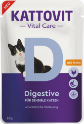 KATTOVIT Vital Care Digestive mit Huhn für Katzen 24 x 85 g 