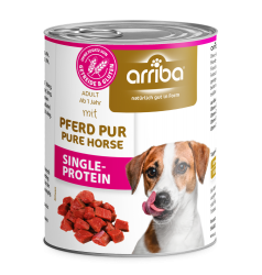arriba SINGLEPROTEIN mit Pferd für Hunde 6 x 800 g 