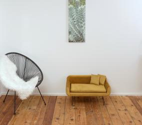 ROHRSCHNEIDER Tiersofa Tender für Hunde ca. 47 x 76 x 43 cm, senf 