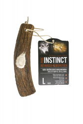 PURE INSTINCT Rothirsch-Geweihstück für Hunde Halb L 