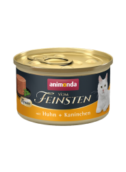 animonda VOM FEINSTEN mit Huhn, Kaninchen für Katzen 12 x 85 g 