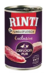 RINTI SINGLEFLEISCH Exclusive mit Geflügel für Hunde 12 x 400 g 