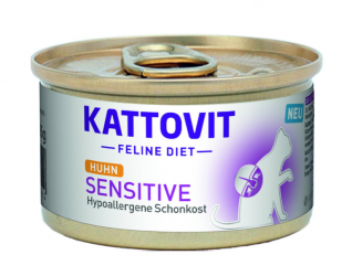 KATTOVIT Feline Diet Sensitive mit Huhn für Katzen 12 x 85 g 