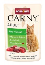 animonda CARNY mit Rind, Strauß für Katzen 12 x 85 g 