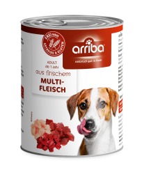 arriba mit Multifleisch für Hunde 6 x 800 g 