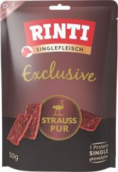 RINTI Singlefleisch Exclusive mit Strauss pur für Hunde 50 g 