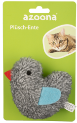 azoona® Katzenspielzeug Plüsch-Ente ca. 10cm 