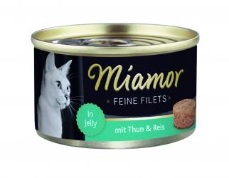 Miamor FEINE FILETS mit Thunfisch, Reis für Katzen 24 x 100 g 