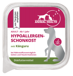 Animal Health Hund Adult 11x150g Hypoallergenschonkost mit Känguru 