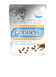 GODDESS Aktive Katze mit Ente für Katzen 1,4 kg 