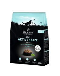 MAJESTIC Aktive Katze mit Geflügel, Fisch 400 g 