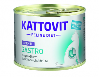 KATTOVIT Feline Diet Gastro mit Ente für Katzen 12 x 185 g 