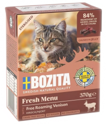 BOZITA mit Hirsch für Katzen 6 x 370 g 
