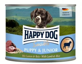 HAPPY DOG Sensible PUPPY & JUNIOR mit Lamm, Reis 6 x 200 g 