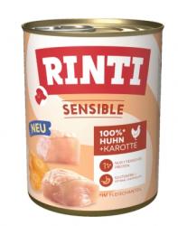 RINTI SENSIBLE mit Huhn, Karotte für Hunde 6 x 800 g 