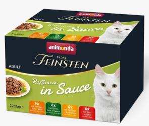 animonda VOM FEINSTEN Raffinesse in Sauce Multipack für Katzen 24 x 85 g 
