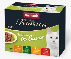 animonda VOM FEINSTEN Rafinesse in Sauce für Katzen im Multipack 8 x 85 g 