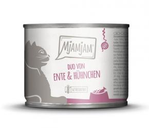 MjAMjAM mit Ente, Hühnchen für Katzen 6 x 200 g 