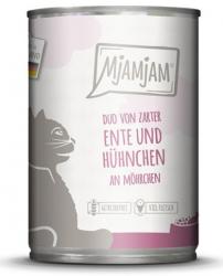 MjAMjAM mit Ente, Hühnchen an Möhrchen für Katzen 6 x 400 g 