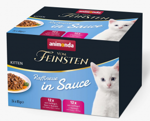 animonda VOM FEINSTEN KITTEN Rafinesse in Sauce für Katzen 24 x 85 g 