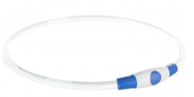 TRIXIE Flash Leuchtring USB S - M 40cm x 8mm blau 