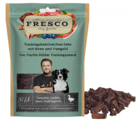 FRESCO Martin Rütter Trainingsknöchelchen mit Ente und Birne für Hunde 150 g 