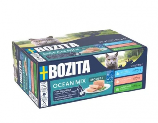 BOZITA Mousse Mix Ocean für Katzen 12 x 85 g 