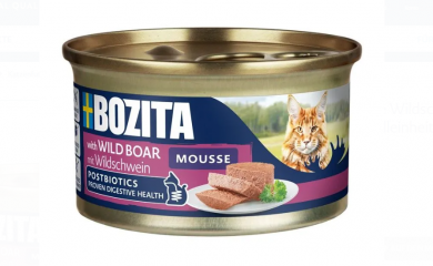 BOZITA Mousse mit Wildschwein für Katzen 12 x 85 g 
