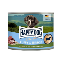 HAPPY DOG Sensible PUPPY & JUNIOR mit Lamm, Reis 6 x 400 g 