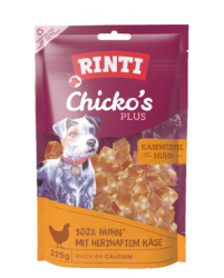 RINTI Chicko's Plus Käsewürfel mit Huhn für Hunde 225 g 