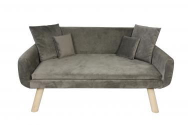 SILVIO DESIGN Hundesofa Nando 68x55x24cm in taupe 