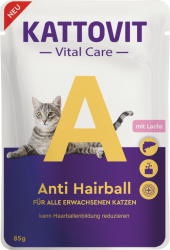 KATTOVIT Vital Care 24x85g Anti Hairball mit Lachs 