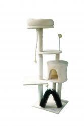 SILVIO DESIGN Katzenbaum 39x39x139 in beige 