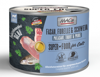 MAC's mit Fasan, Forelle, Schwein für Katzen 6 x 200 g 