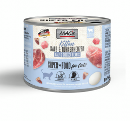 MAC's SUPER FOOD Kitten mit Kalb und Hühnchen 6 x 200 g 