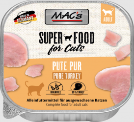MAC's SUPER FOOD mit Pute für Katzen 16 x 100 g 