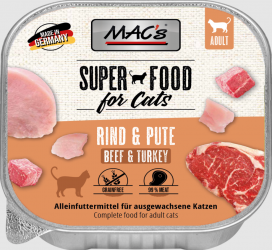 MAC's mit Rind, Pute für Katzen 16 x 100 g 