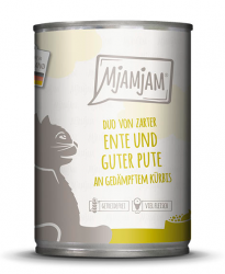 MjAMjAM mit Ente, Pute für Katzen 6 x 400 g 
