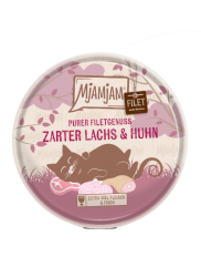 MjAMjAM mit Lachs, Huhn für Katzen 16 x 85 g 