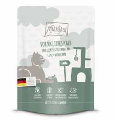 MjAMjAM mit Kalb, Truthahn an feinen Mörhrchen für Katzen 6 x 300 g 