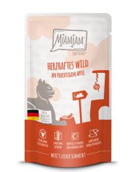 MjAMjAM Quetschie mit Wild und Apfel für Katzen 12 x 125 g 
